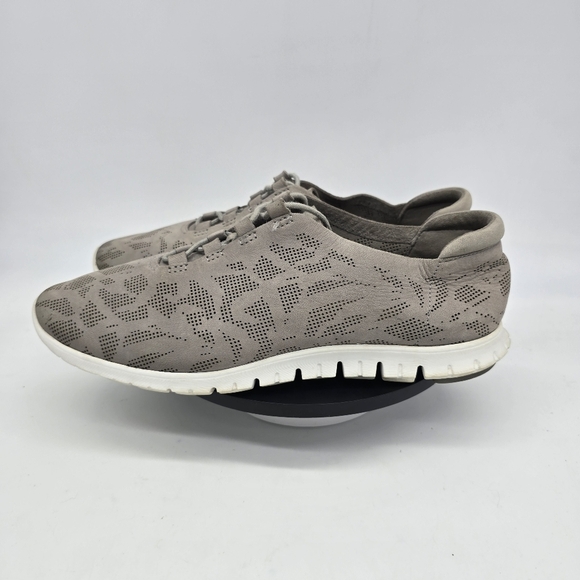 Cole Haan Shoe Women's 9B ZeroGrand  Perforated Leather Sneaker Ironstone - Picture 1 of 8